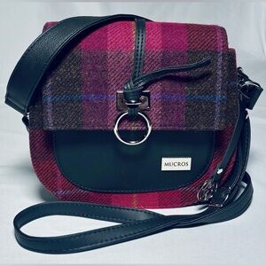 Mucros Weavers Grace Bag Women's Pink Irish 100% Tweed Shoulder Purse Ireland